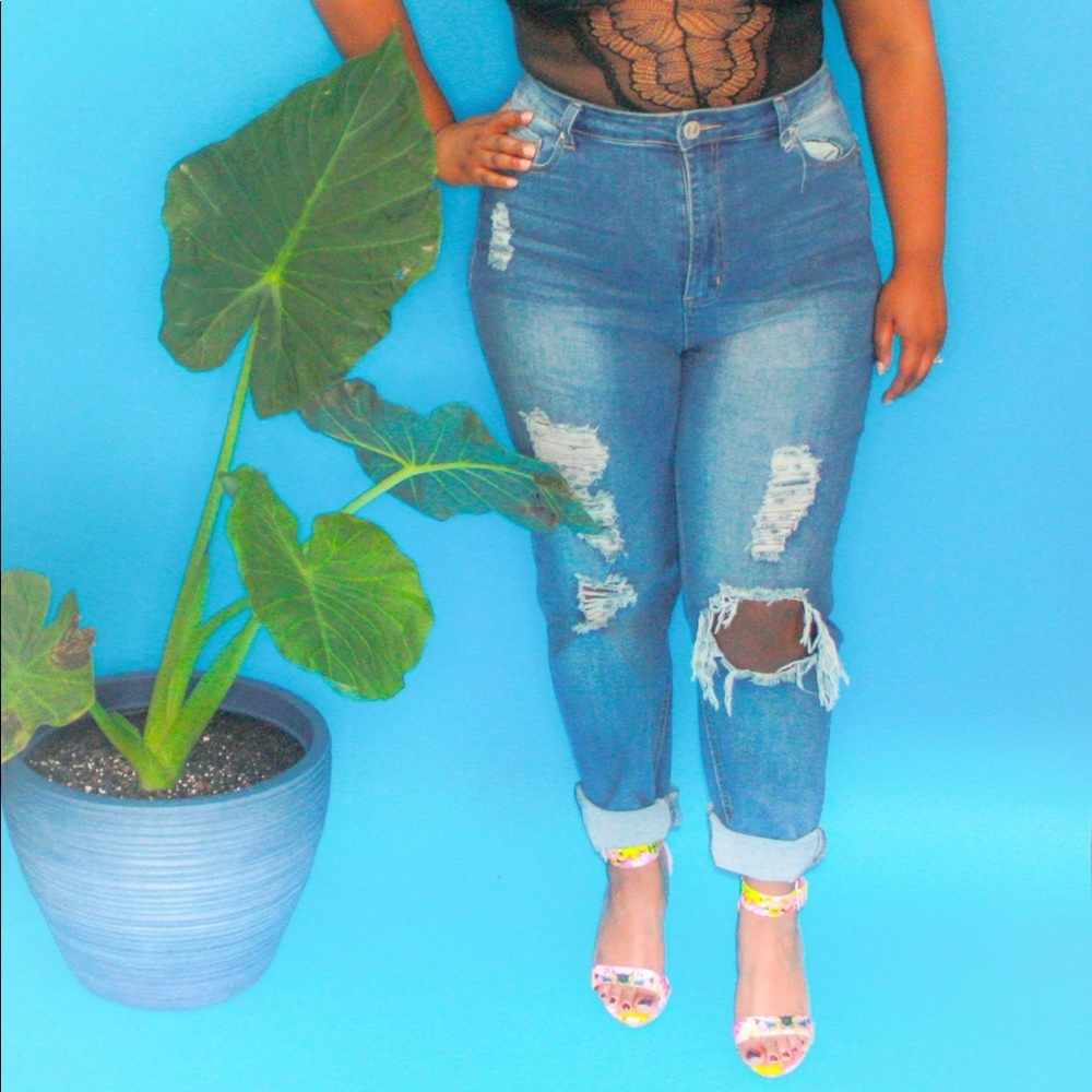 Plus size denim